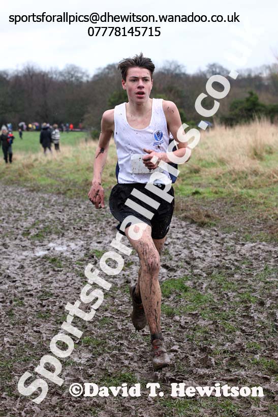 Intermediate boys Northern Inter Counties Schools Cross Country, Stockton. Photo: David T. Hewitson/Sports for All Pics